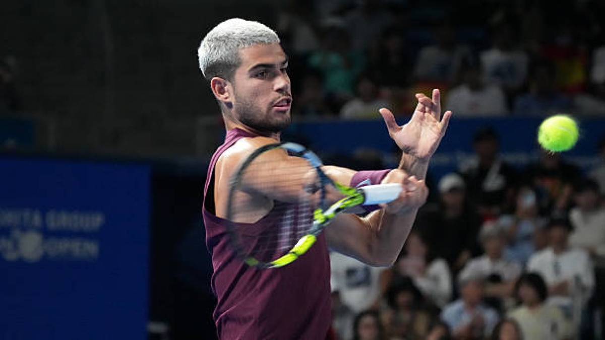 卡洛斯·阿尔卡拉斯，东京下一位对手。照片：gettyimages