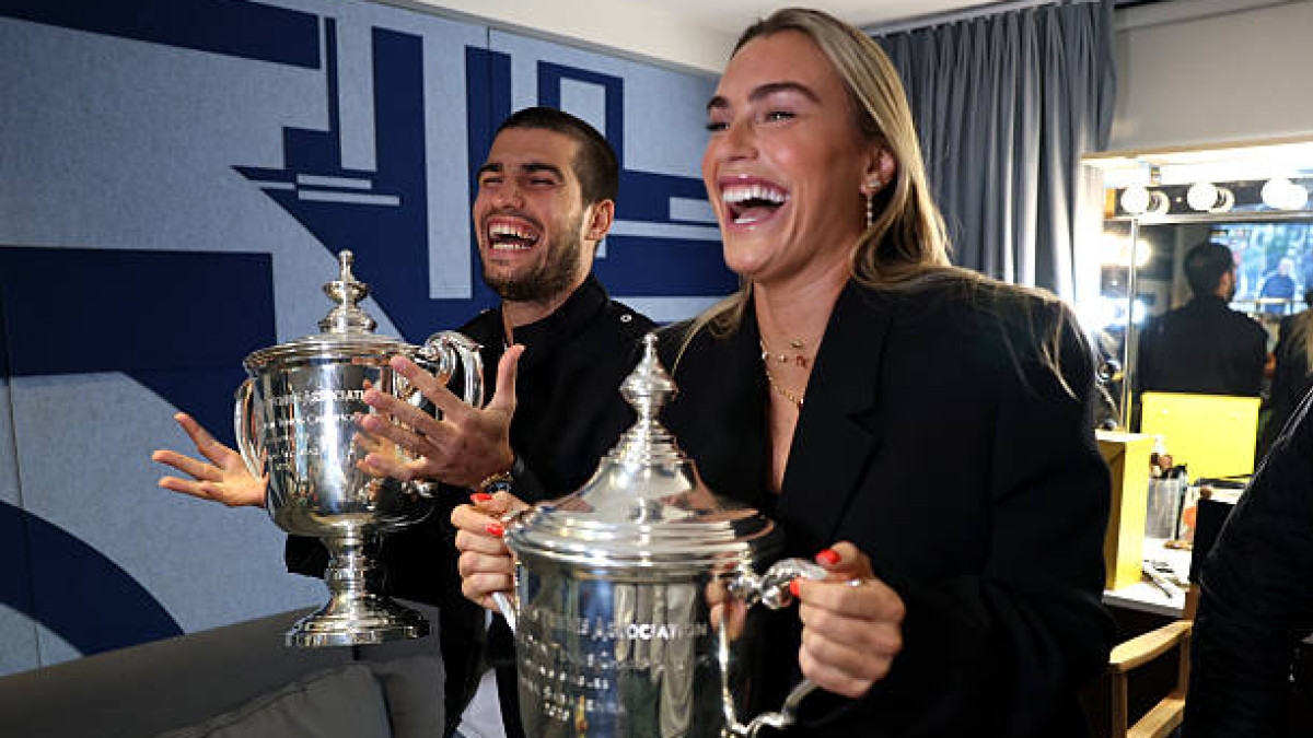 Alcaraz and Sabalenka, the best in winning shots. Source: Getty