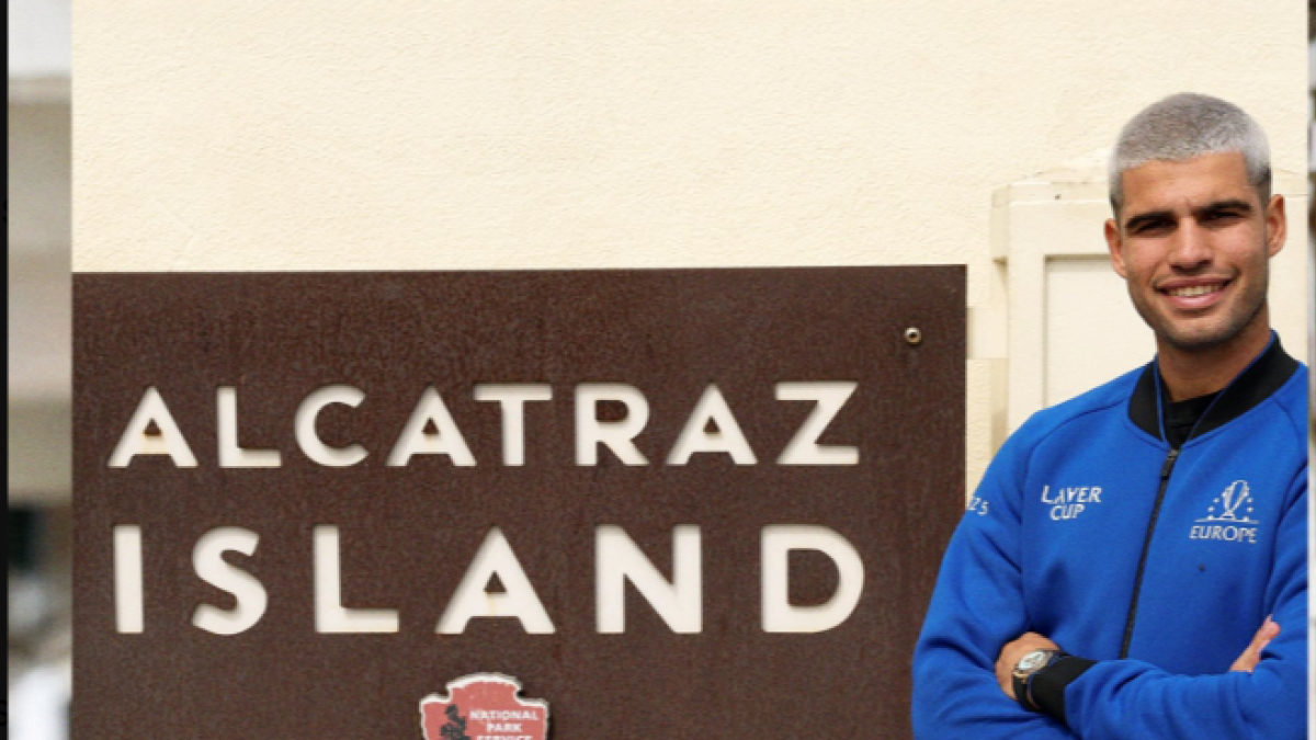 阿尔卡拉斯访问阿尔卡特拉斯。照片：@lavercup