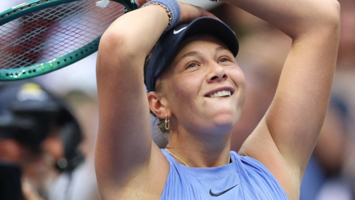 Anisimova: "Hoy salí a pista sin nada de miedo". Foto: Getty