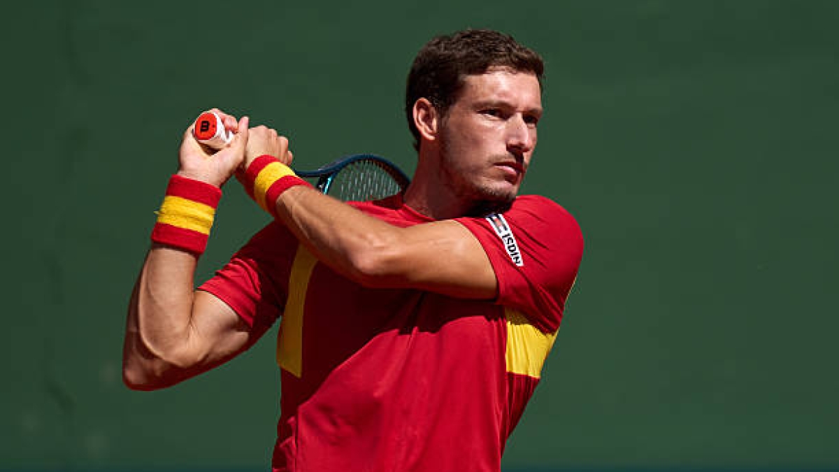 Pablo Carreño lors de son match contre Rune. Source : Getty
