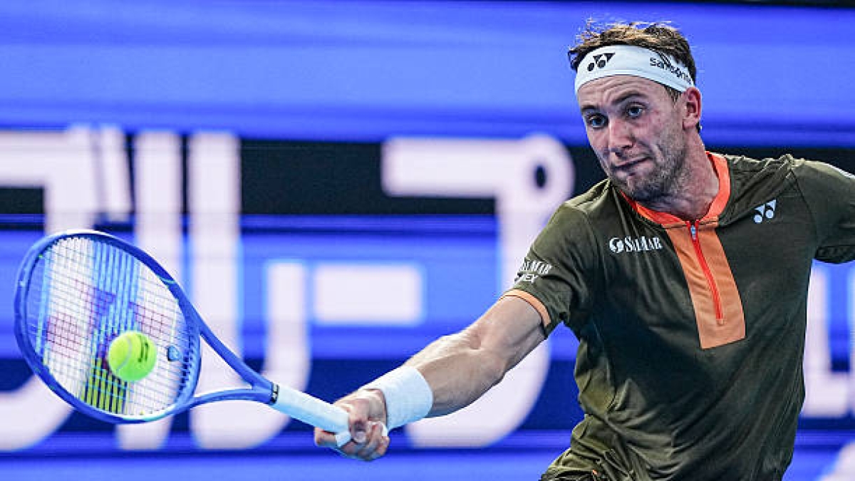 Casper Ruud gana en Tokio. Foto: gettyimages