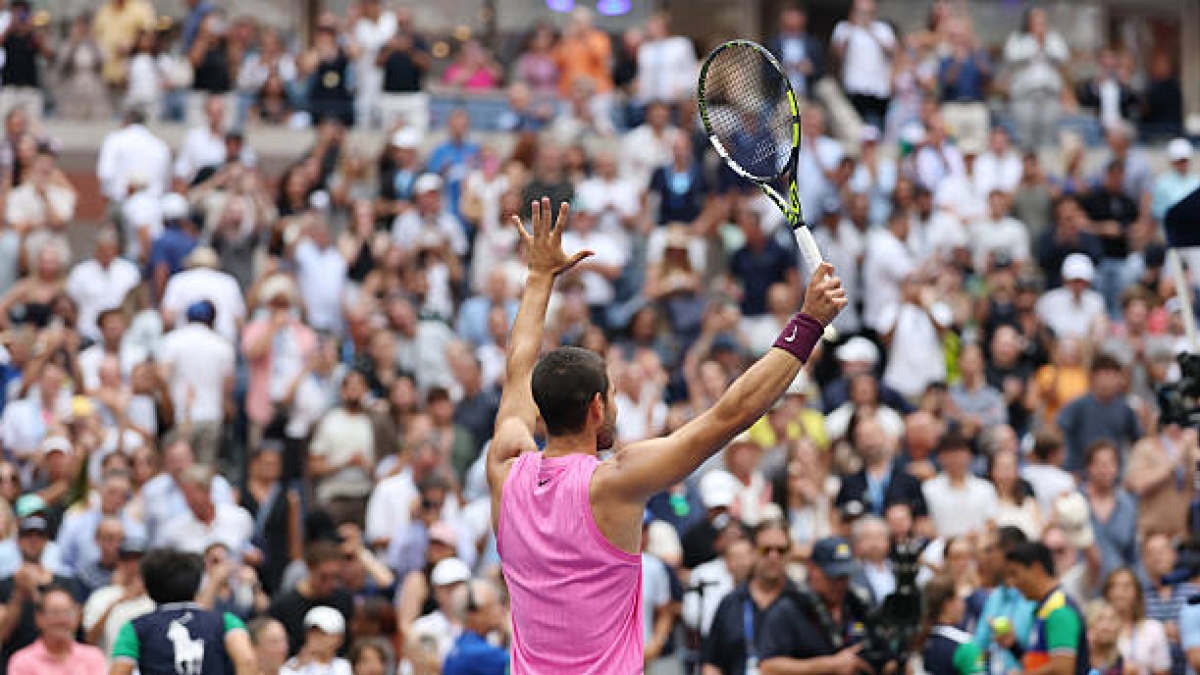 Carlos Alcaraz, finali del Grande Slam prima dei 23 anni. Foto: gettyimages.