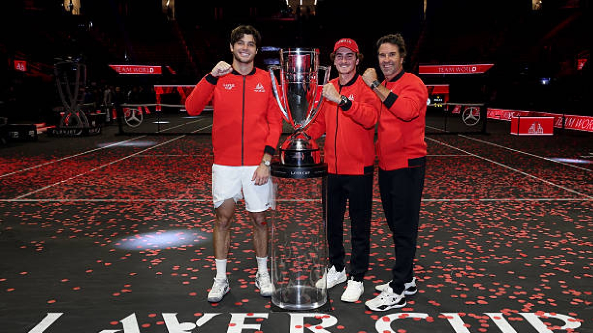 Taylor Fritz, célébration de la Laver Cup 2025. Photo: gettyimages