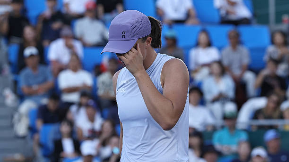 Iga Swiatek, cuadro en Pekín. Foto: gettyimages