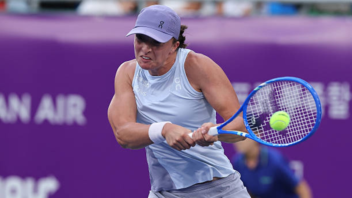 Iga Swiatek, finalista en Seúl. Foto: gettyimages