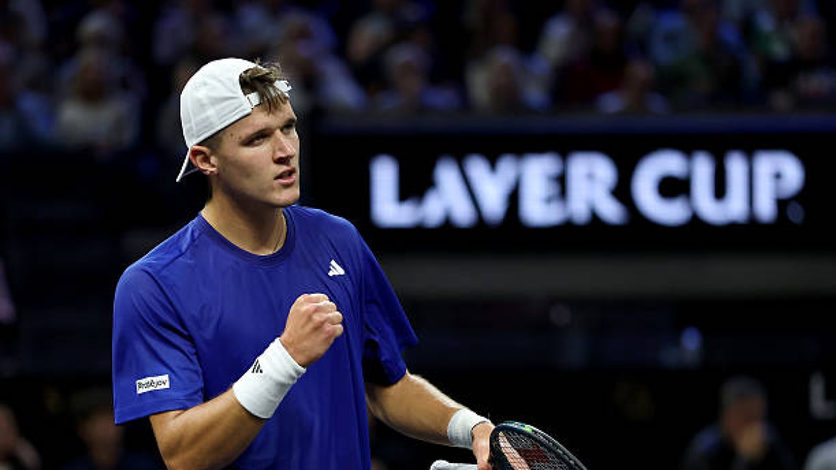 Jakub Mensik wins at Laver Cup 2025. Photo: gettyimages