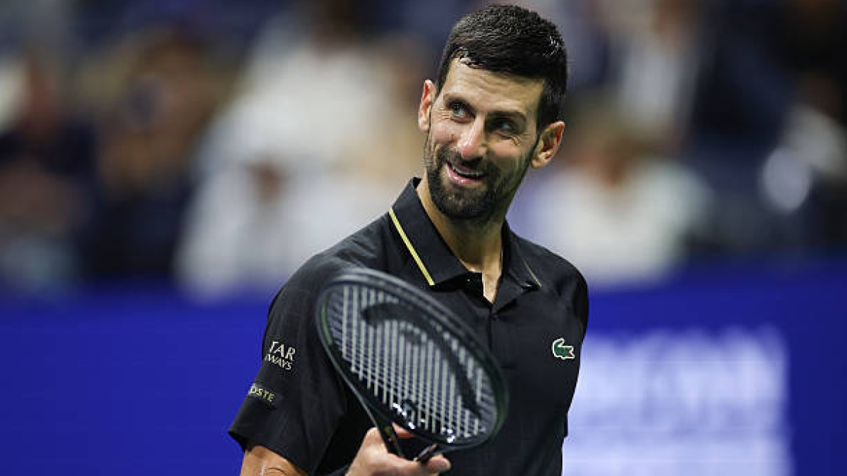 Djokovic, the oldest player to reach the four Grand Slam semifinals in a season. Photo: Getty