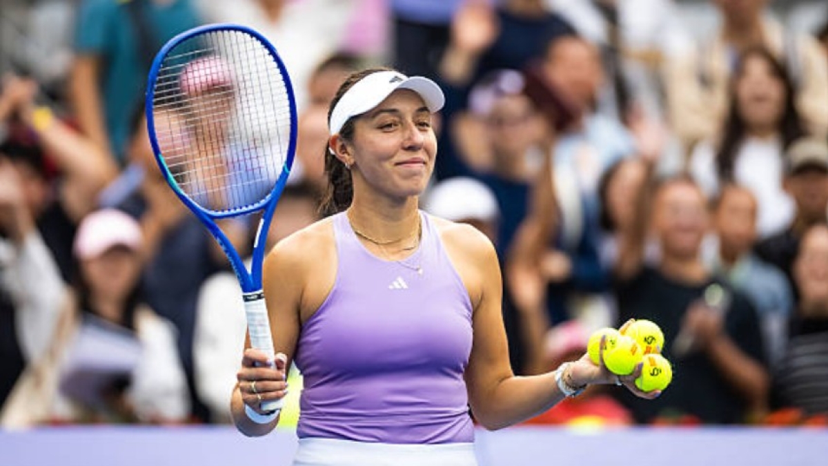 Jessica Pegula al WTA di Pechino nel 2025. Foto: Getty