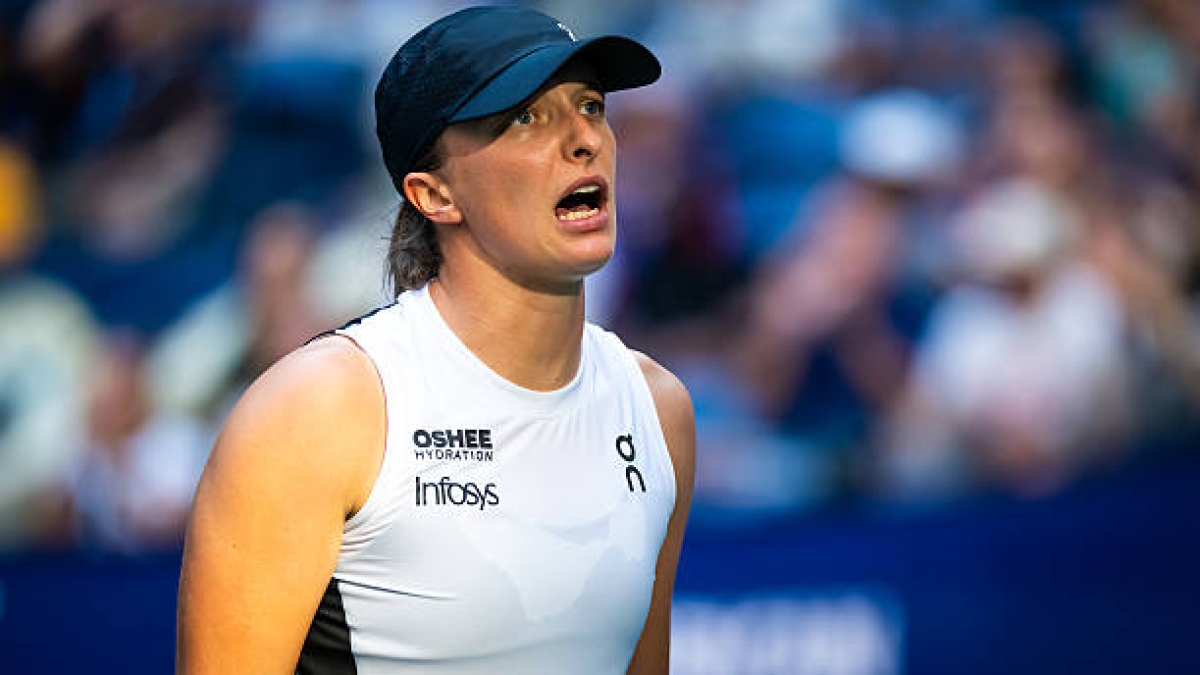Iga Swiatek had a minor confrontation after her defeat in New York. Source: Getty