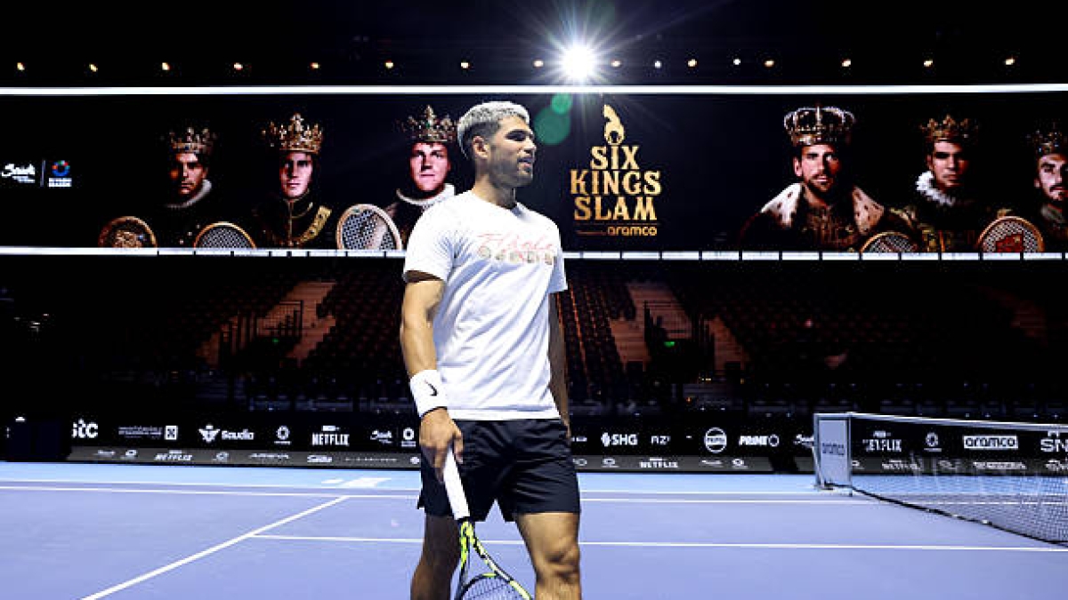 Alcaraz, avant son début dans le Six Kings Slam : "Je ne me sens pas à 100 %, mais je vais bien performer". Photo : Gettyimages