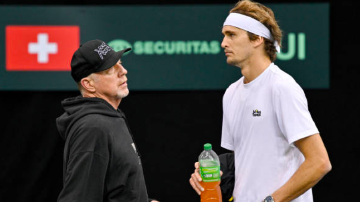 亚历山大·兹维列夫和鲍里斯·贝克尔，比以往任何时候都更加疏远。来源：Getty