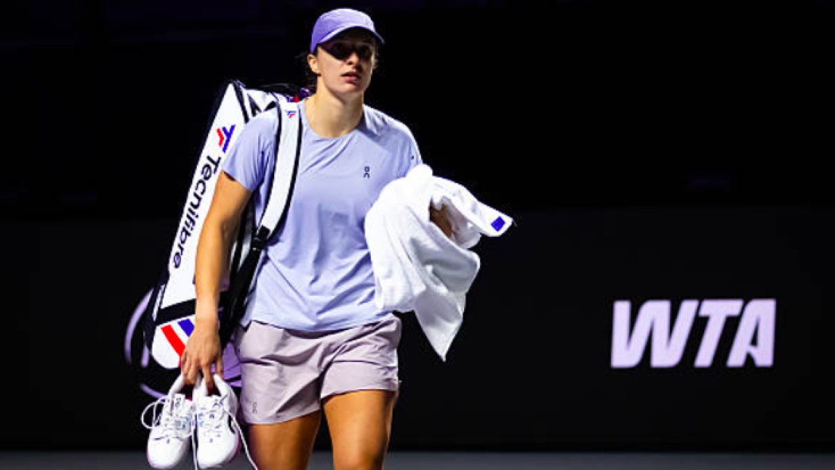 伊娜·斯维亚特克为WTA总决赛做准备。来源：Getty