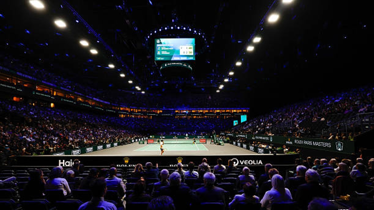 The Paris Masters 1000 surpasses its record attendance with over 200,000 tickets sold. Photo: Gettyimages.