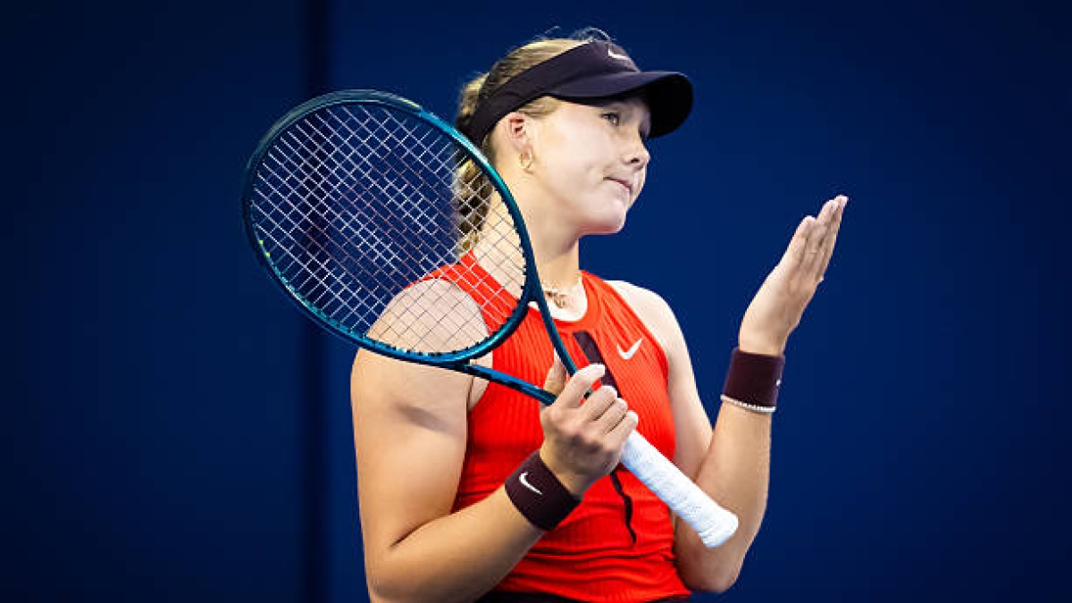 WTA Ningbo 2025. Andreeva sigue en caida libre: pierde ante Zhu y pone en peligro su presencia en las WTA Finals. Foto: Gettyimages