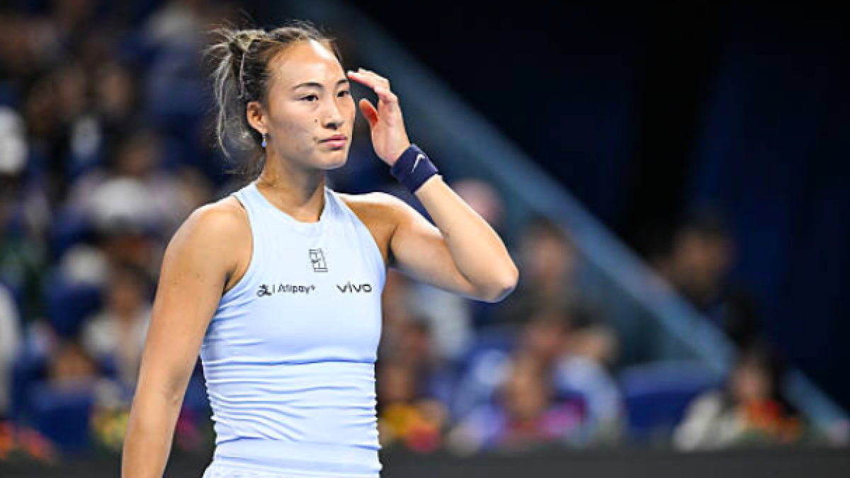 Qinwen Zheng anuncia su baja para el próximo WTA Ningbo. Fuente: Getty