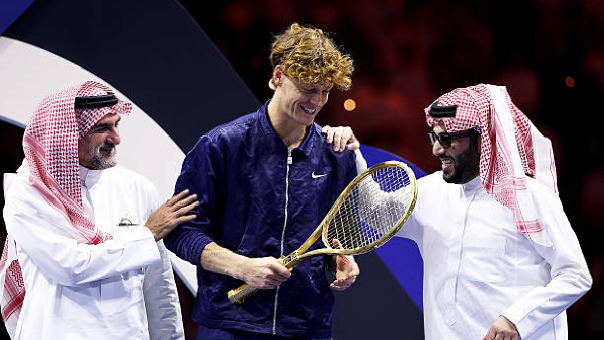 "Sinner and the debate on Six Kings Slam money: 'Saudi Arabia is important for the future of tennis'." Photo: Getty Images