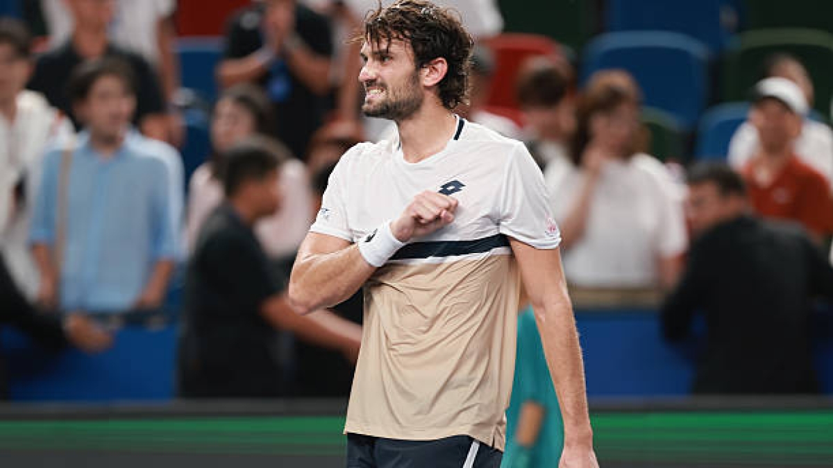 Vacherot diventa il tennista con il ranking più basso a vincere un Masters 1000. Foto: Gettyimages.