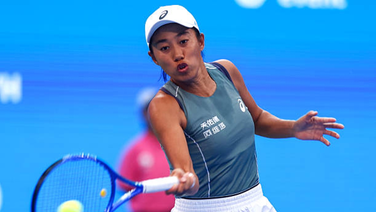 WTA Guangzhou 2025: Zhang brings joy to her fans and becomes the last Chinese survivor. Photo: Getty Images.