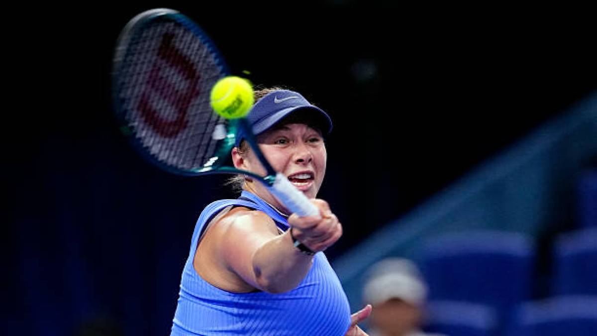 阿曼达·阿尼西莫娃在北京击败帕奥里尼。照片：gettyimages