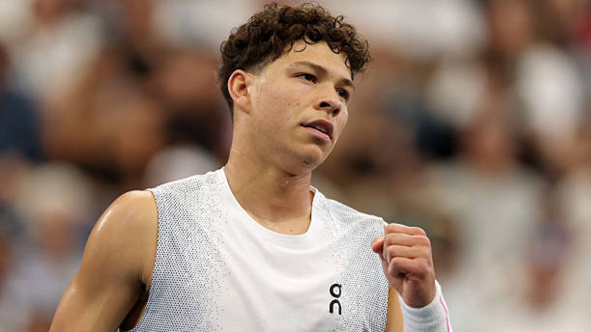 Ben Shelton n'a pas compétitionné depuis l'US Open dernier. Maintenant, il revient à Shanghai. Source: Getty
