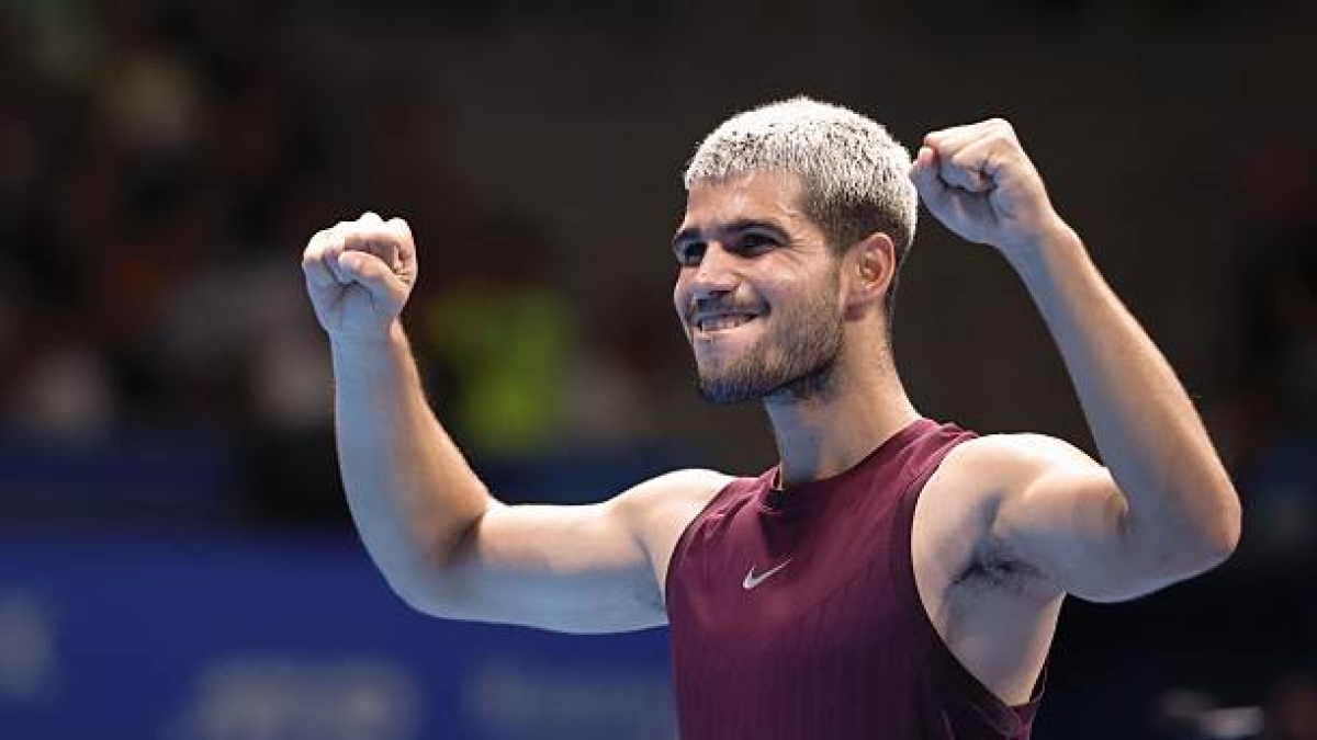 卡洛斯·阿尔卡拉斯，第1位数周。照片：gettyimages