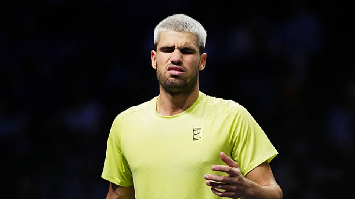 Carlos Alcaraz, conséquences sur le classement ATP après sa défaite à Paris. Photo : gettyimages