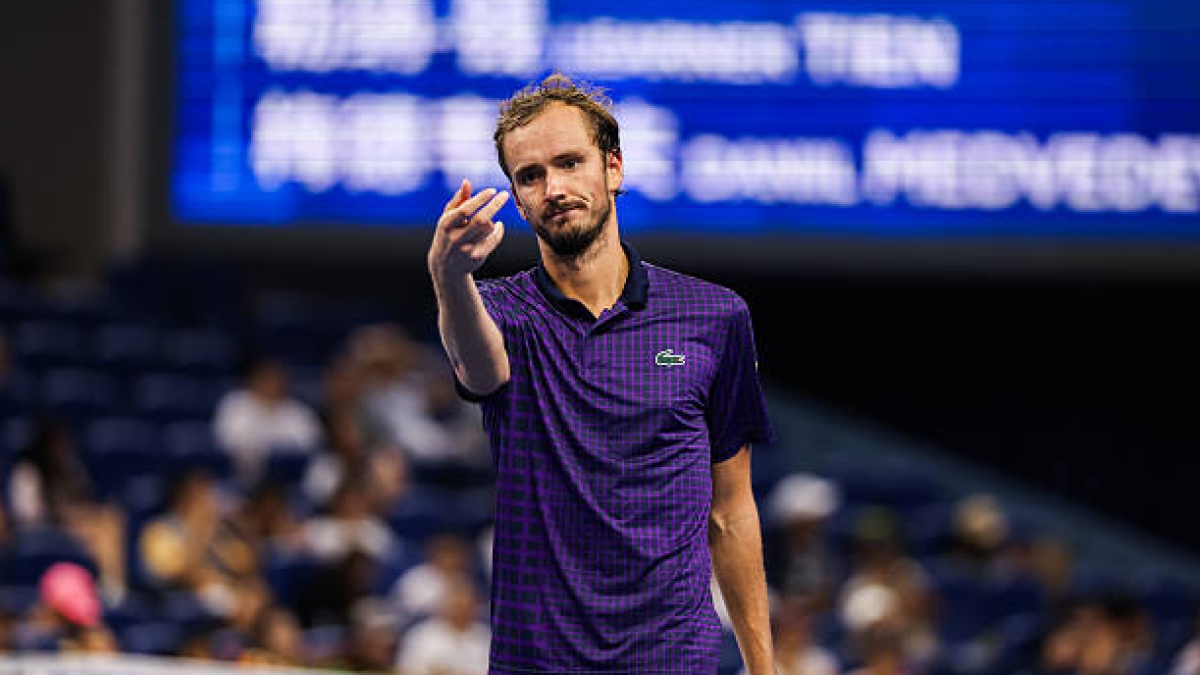 Daniil Medvedev, huitièmes de finale ATP Shanghai 2025. Photo : gettyimages