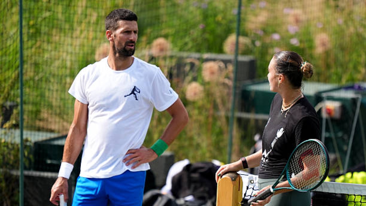 德约科维奇和萨巴伦卡，友谊。图片：gettyimages