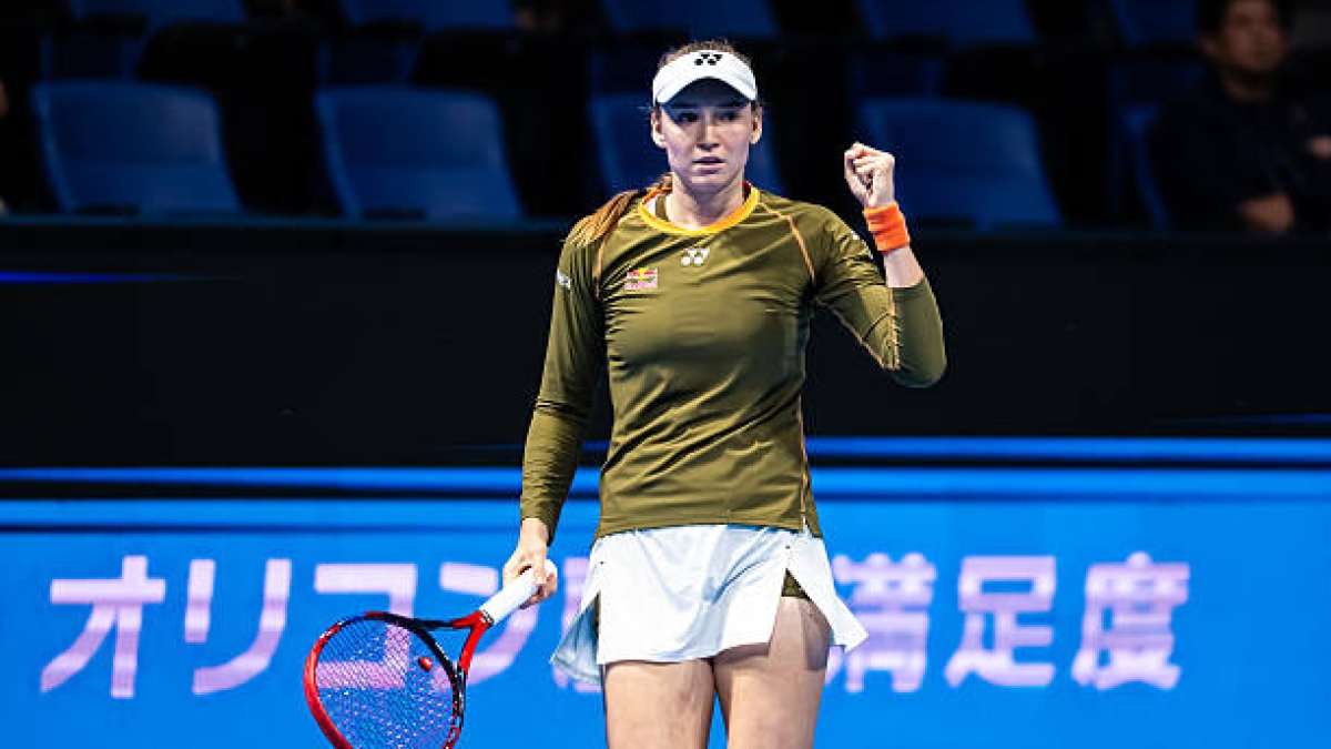 ​列巴基娜击败姆博科，将面对诺斯科娃。照片：盖蒂​