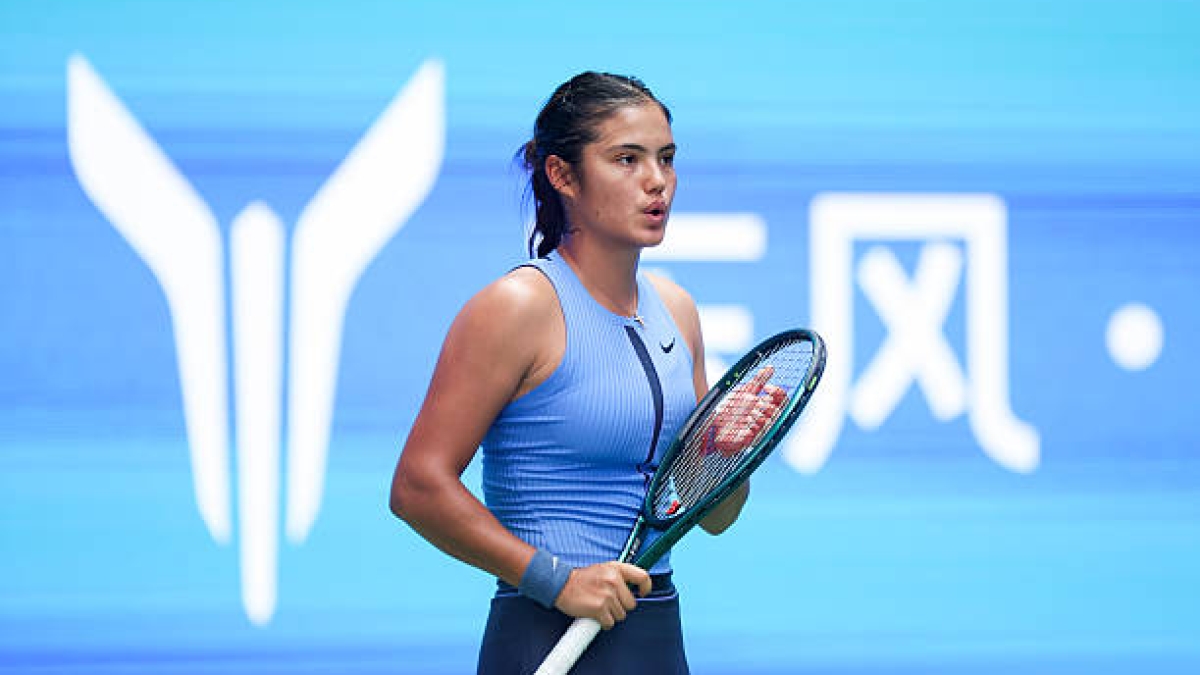 2025年WTA宁波赛，拉杜卡努被淘汰。照片：Getty