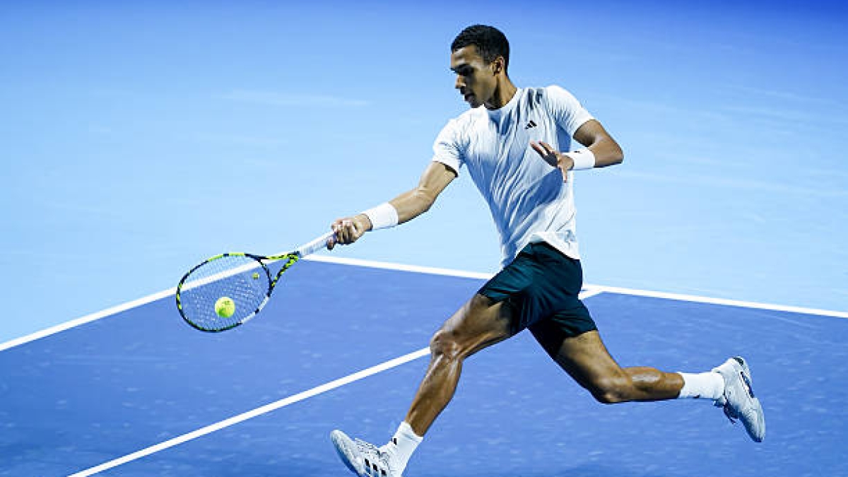 Félix Auger-Aliassime, livello sulle piste indoor. Foto: gettyimages.