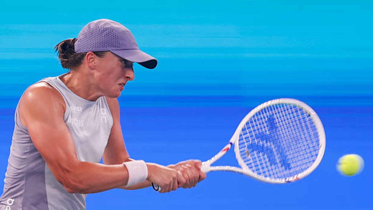 Iga Swiatek in Wuhan. Photo: gettyimages