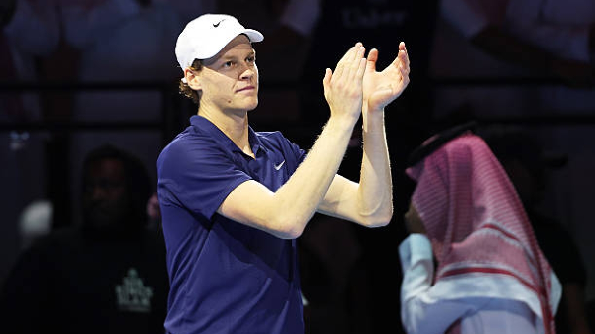 Jannik Sinner at the Six Kings Slam 2025. Photo: Getty
