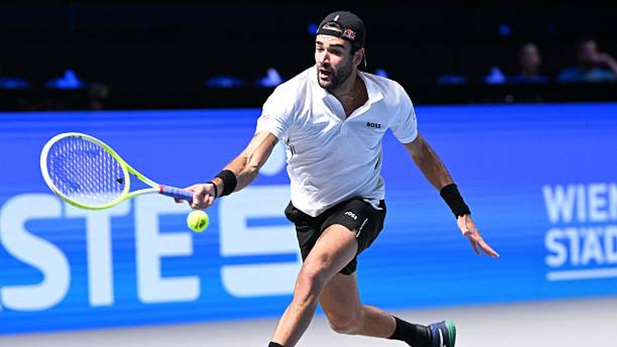 2025年ATP维也纳赛：马泰奥·贝雷蒂尼。图片：盖蒂