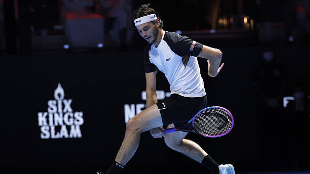 Fritz remporte la troisième place du Six Kings Slam suite au retrait de Djokovic. Photo : Getty