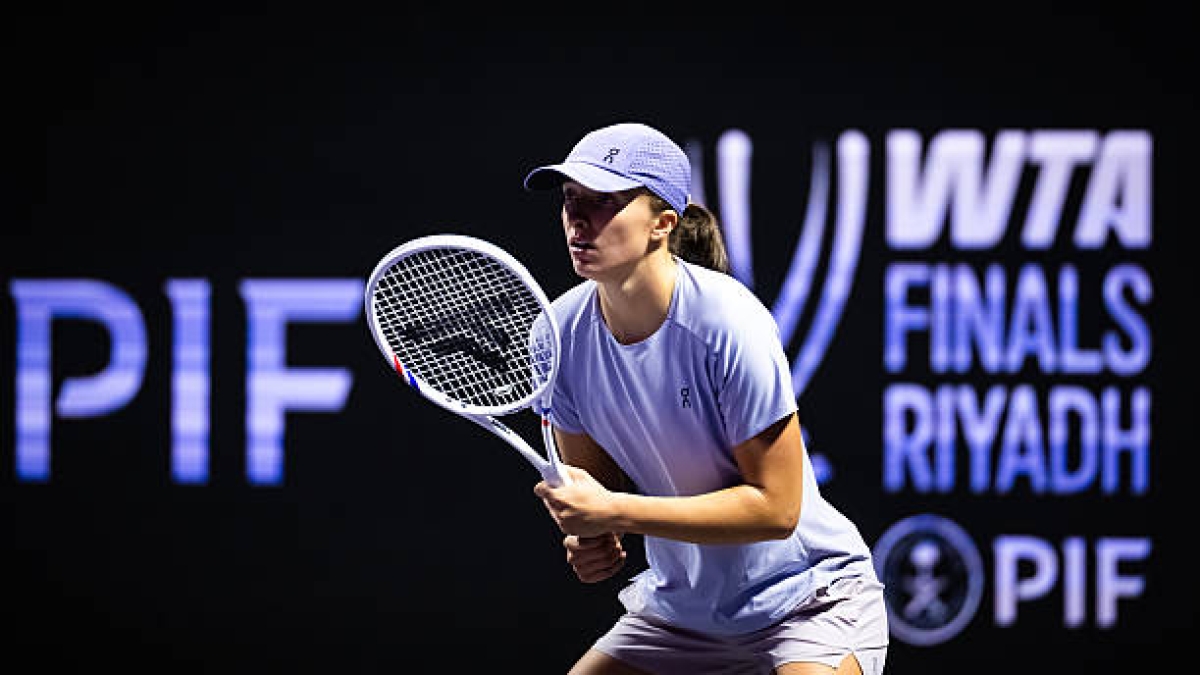 Iga Swiatek, argent et points aux WTA Finals. Photo : gettyimages.
