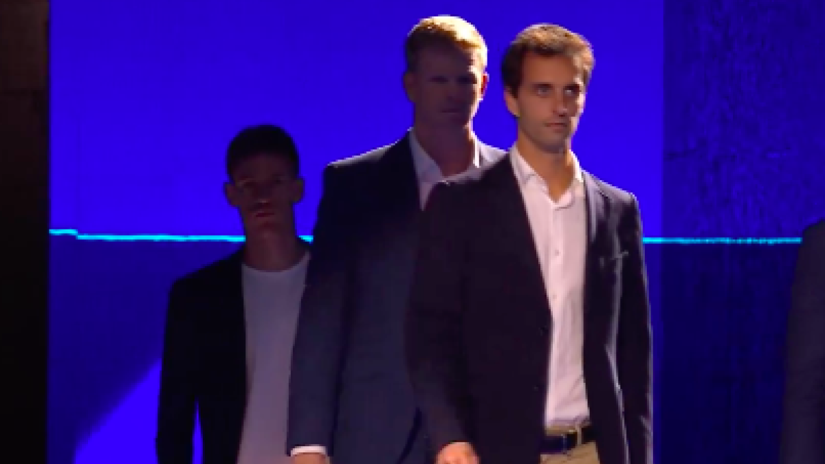 Albert Ramos, homenajeado en Turín entre otros retirados. Fuente: Getty