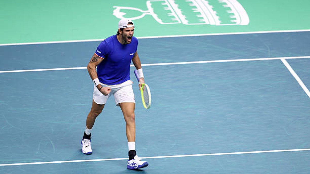 Berrettini takes the first bite against Carreño, and Spain needs another comeback. Photo: Getty Images