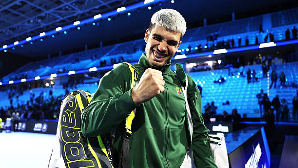 Schedule and where to watch Carlos Alcaraz in the ATP Finals 2025 against Lorenzo Musetti. Photo: Gettyimages