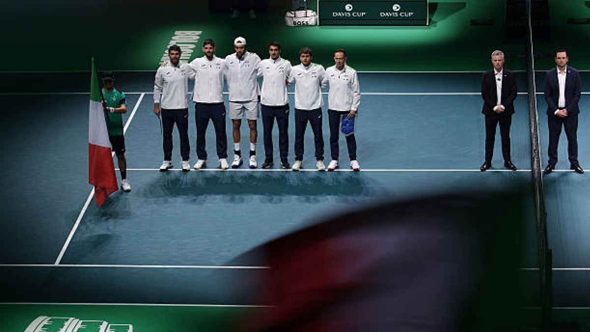 Italy achieves a new milestone in the history of the Davis Cup. Photo: Gettyimages
