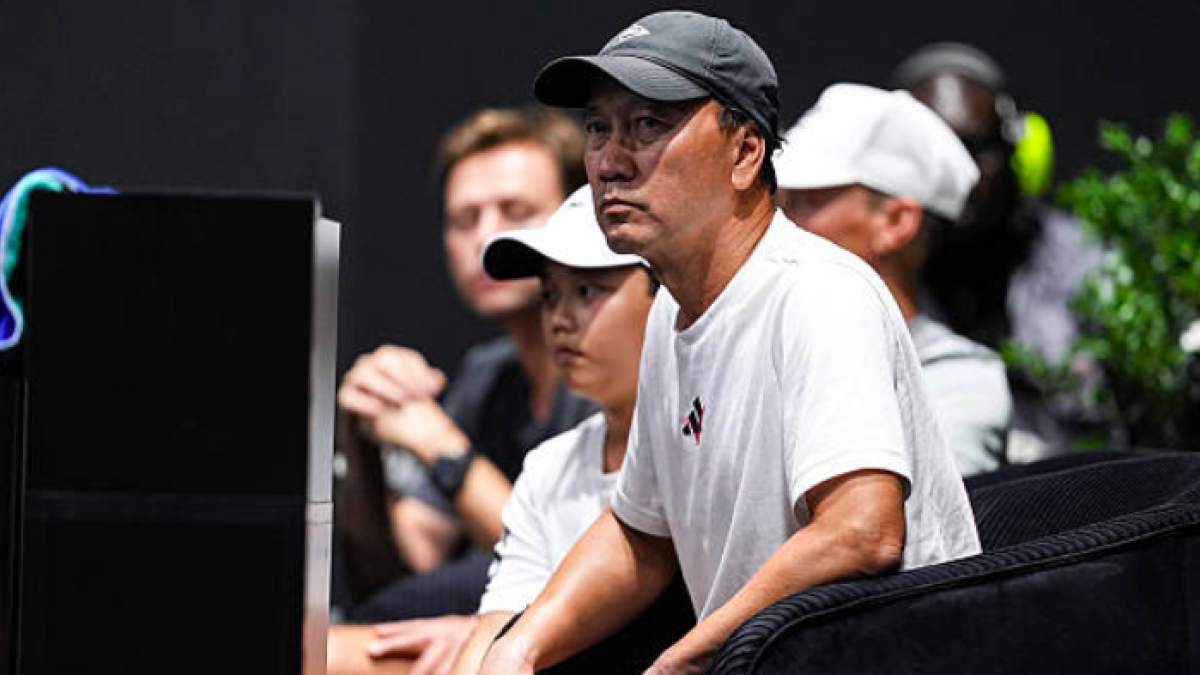 Michael Chang, coach of Leylah Fernandez. Source: Getty
