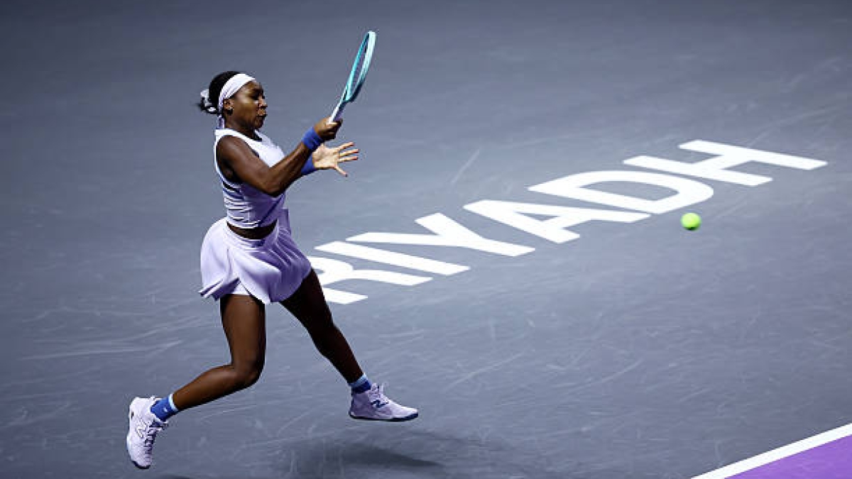 2025年WTA总决赛。 Gauff清晰地击败了被淘汰的Paolini。照片：Gettyimages