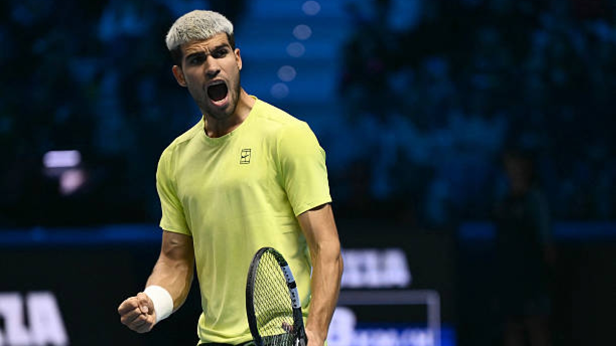 Alcaraz unleashes the steamroller to overwhelm Auger-Aliassime. Photo: Getty