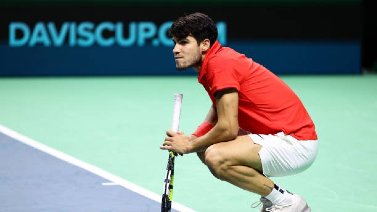 Carlos Alcaraz, problemas en Copa Davis. Foto: gettyimages