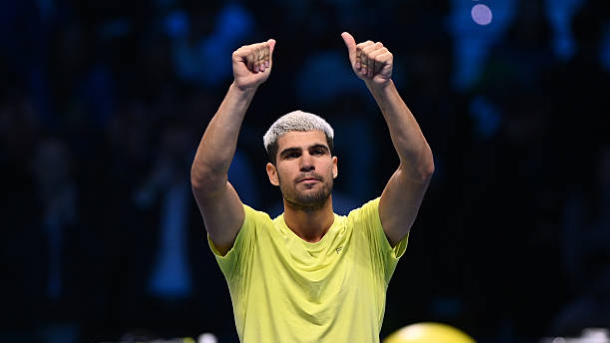 Carlos Alcaraz, horario dónde ver en semifinales ATP Finals 2025. Foto: gettyimages