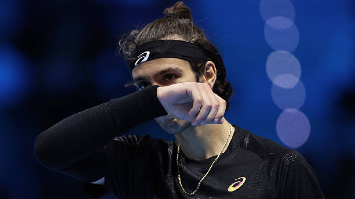 2025年ATP总决赛中的Lorenzo Musetti。图片：Getty