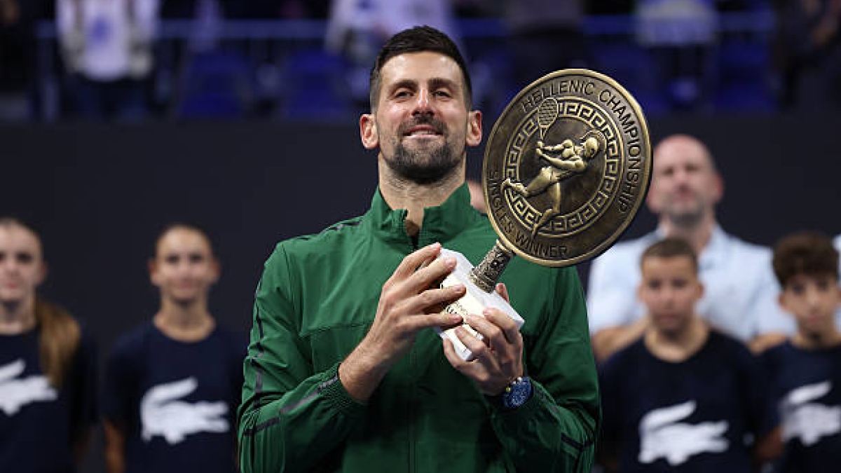 Djokovic parla dopo essersi ritirato dalle ATP Finals 2025: "Devo ritirarmi a causa di un'infortunio". Foto: Getty