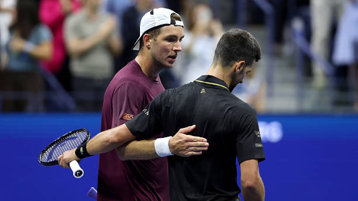 Jan-Lennard Struff y Djokovic, tenistas actores. Foto: gettyimages