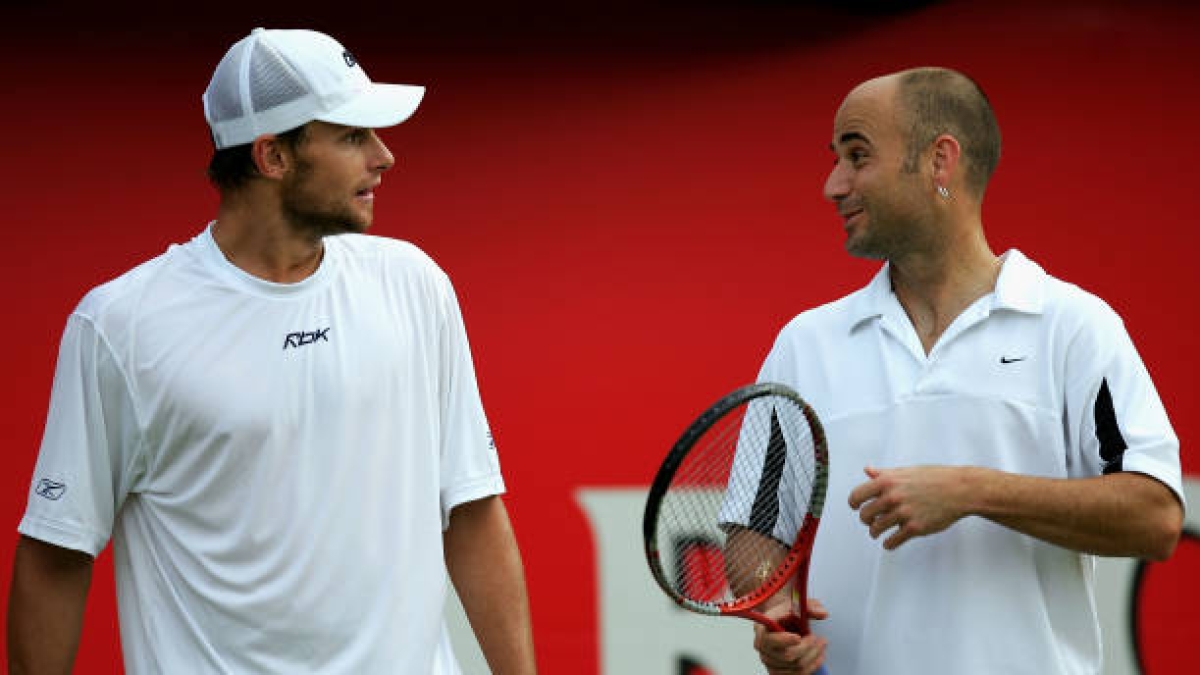 Roddick and a conversation with Agassi he will always remember: "You are an idiot." Photo: Gettyimages.